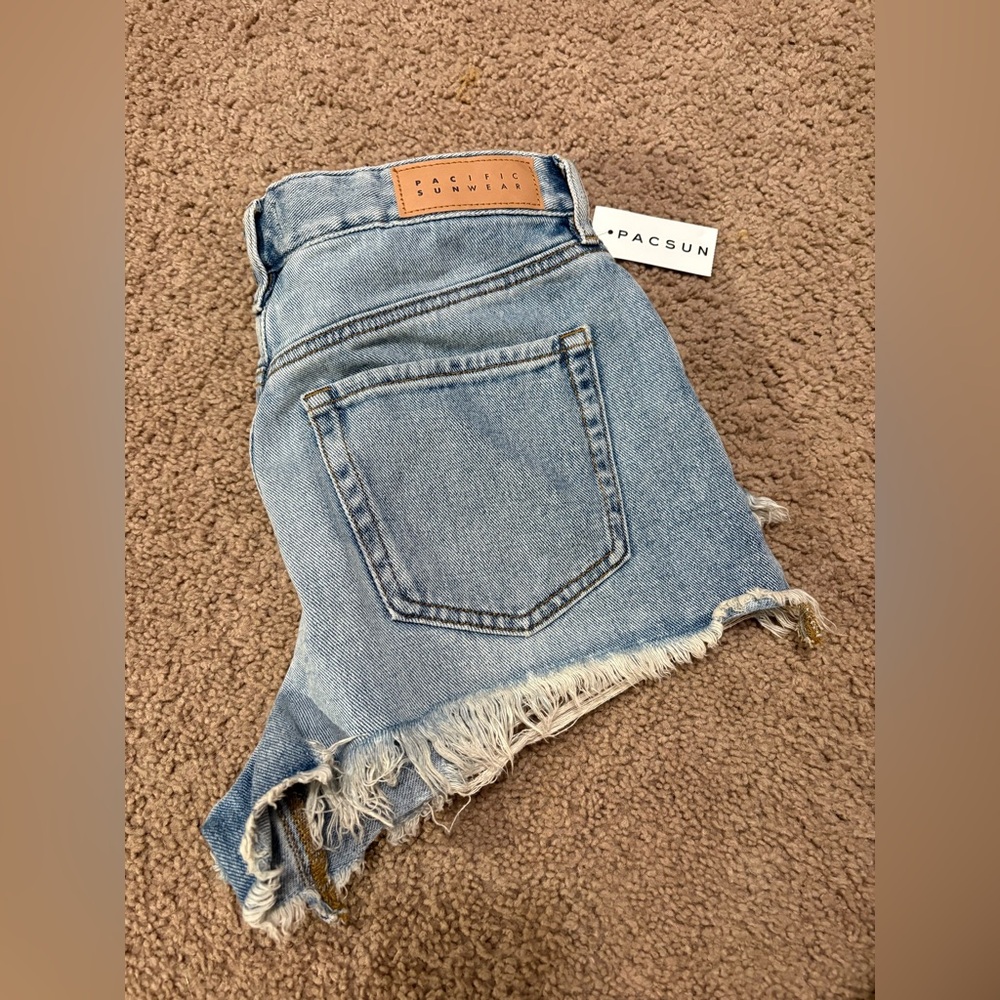 PacSun High Rise Festival Denim Shorts